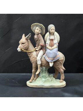 Vintage Lladro #5354 A Ride in the Country Porcelain Figurine w/ Original Box 8"